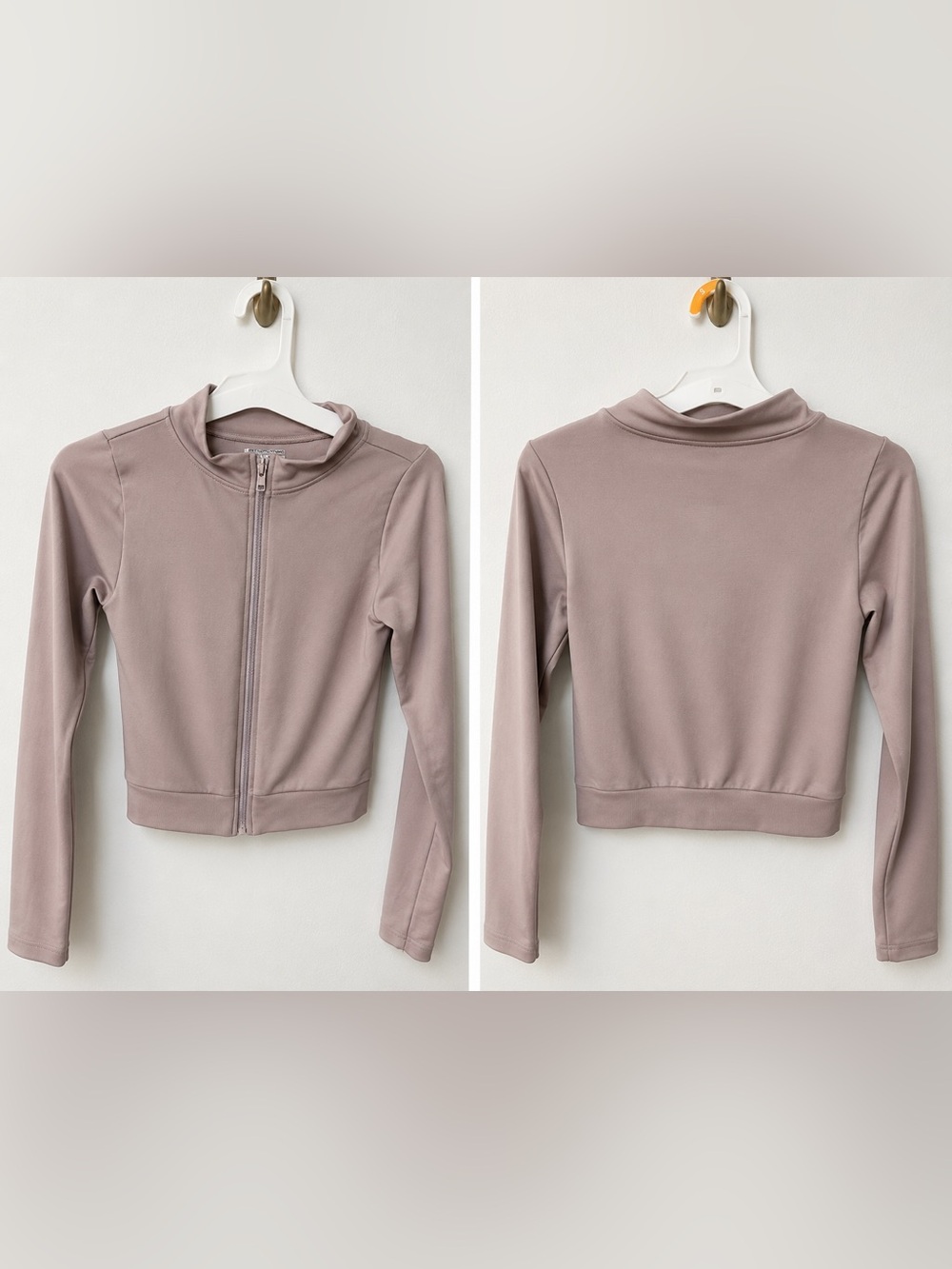 PrettyLittleThing Dusty Mauve Zip-Up Bomber Jacket